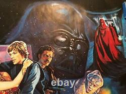 Star Wars Return Of The Jedi Original Britannique 1983 Quad Movie Poster Rare Rolled