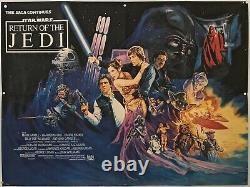 Star Wars Return Of The Jedi Original British Quad Affiche De Cinéma 1983