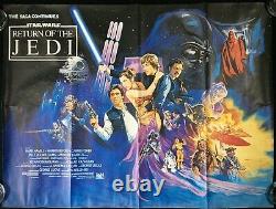 Star Wars Return Of The Jedi Original Quad Affiche De Cinéma Josh Kirby Artwork 1983