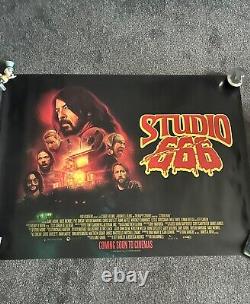 Studio 666 2022 Affiche originale du cinéma Quad au Royaume-Uni des Foo Fighters Dave Grohl Nirvana