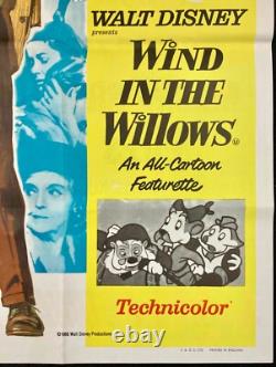 Suis-moi les garçons / Le vent dans les saules Affiche originale quad du film Walt Disney