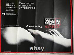 Super RARE. Vie SEXUELLE privée de MONIQUE 1970 ORIG QUAD AFFICHE DE FILM SEXPLOITATION