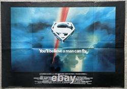 Superman Le Film 1978 Affiche de cinéma britannique Quad Advance Bob Peak