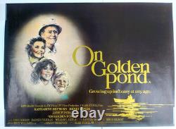 Sur l'étang d'or Affiche de film originale UK Quad 1981 roulée