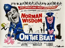 Sur le rythme Affiche originale du film de 1962 Quad Norman Wisdom Jennifer Jayne
