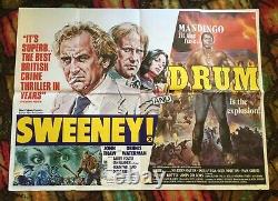 Sweeney! Affiche De Cinéma /drum Double Bill Uk Quad