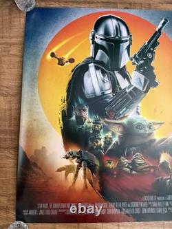 THE MANDALORIEN ET GROGU Affiche originale Quad Cinéma. STAR WARS