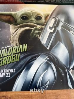 THE MANDALORIEN ET GROGU Affiche originale Quad Cinéma. STAR WARS