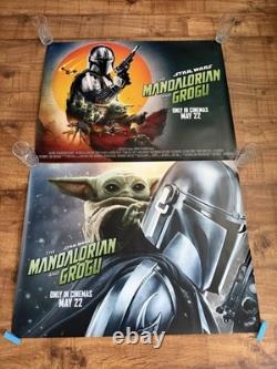 THE MANDALORIEN ET GROGU Affiche originale Quad Cinéma. STAR WARS