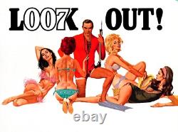 THUNDERBALL (1965) Affiche britannique Quad 30x40 GREAT rare film de James Bond