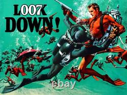 THUNDERBALL (1965) Affiche britannique Quad 30x40 GREAT rare film de James Bond