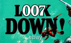 THUNDERBALL (1965) Affiche britannique Quad 30x40 GREAT rare film de James Bond