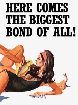 THUNDERBALL (1965) Affiche quad britannique 30x40 style A film de James Bond