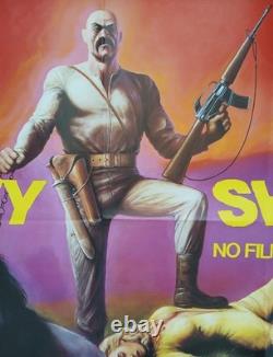 TIR AUX PIGEONS (1982) affiche de film originale UK quad rare culte Oz exploitation