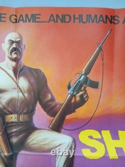 TIR AUX PIGEONS (1982) affiche de film originale UK quad rare culte Oz exploitation