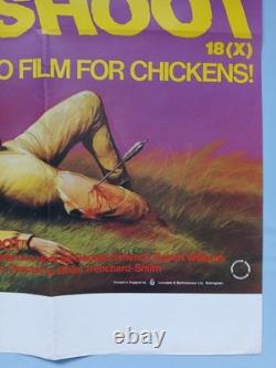TIR AUX PIGEONS (1982) affiche de film originale UK quad rare culte Oz exploitation