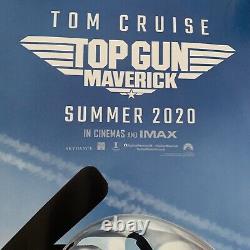 TOP GUN MAVERICK Tom Cruise UK Quad Été 2020 Affiche de cinéma RAPPELÉE