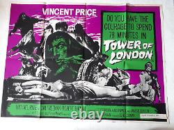 TOWER OF LONDON 1962 AFFICHE ORIGINALE ROYAUME-UNI QUAD 30x40 VINTAGE