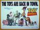 Toy Story (1995) Affiche Quad Originale Britannique De Premi&egrave;re Sortie, Rare, Enroul&eacute;e, Double Face