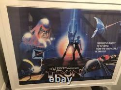 TRON 1982 Jeff Bridges, Bruce Boxleitner, David Warner Affiche quad britannique