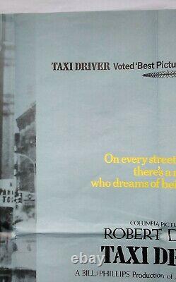 Taxi Driver (1976) Original Royaume-uni 1ère Sortie Quad Film Poster Robert De Niro