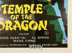 Temple Du Dragon Aka Kung Fu Invaders Original 1974 Film Quad Poster