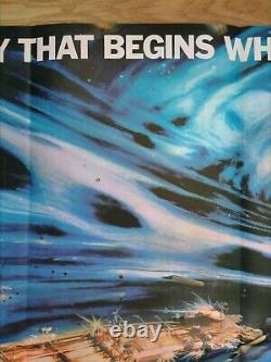 The Black Hole (1979) Affiche Originale Du Quad Britannique Disney Sci-fi Excellent Cond