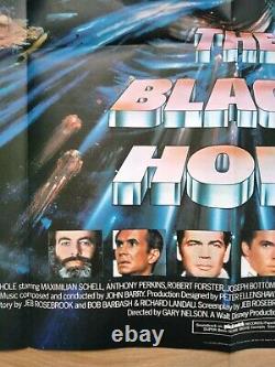 The Black Hole (1979) Affiche Originale Du Quad Britannique Disney Sci-fi Excellent Cond