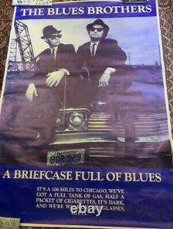The Blues Brothers (1980) Original Uk Quad Affiche De Film De Cinéma Vintage