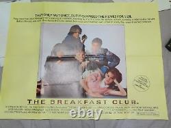The Breakfast Club 1985 Royaume-uni Quad Film Poster John Hughes Molly Ringwald