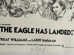 The Eagle Has Landed Royaume-uni British Quad Entoilée Affiche De Film (1977) Caine