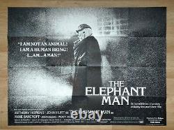 The Elephant Man (1980) Original Royaume-uni 1ère Sortie Quad Film Poster David Lynch