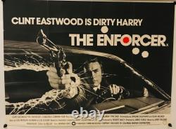 The Enforcer Uk Quad (1977) Affiche De Film Originale Style De Texte Complet