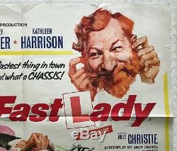 The Fast Lady Affiche Originale De Film Quadruple 1962 Julie Christie Fratini Art Bentley