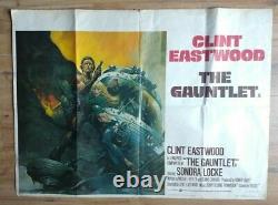 The Gauntlet - Affiche De Cinéma Originale Du Royaume-uni Quad Clint Eastwood Frazetta