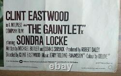 The Gauntlet - Affiche De Cinéma Originale Du Royaume-uni Quad Clint Eastwood Frazetta