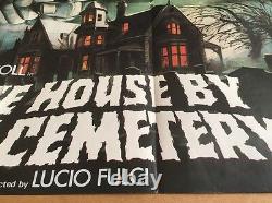 The House By The Cemetery Original British U. K. Quad Cinema Movie Affiche