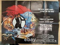 The Living Daylights (1987) Affiche Originale D’un Quad/film Britannique, James Bond 007