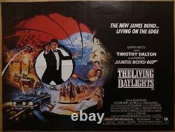 The Living Daylights (1987) Film Quad Britannique D'origine / Affiche Du Film, James Bond 007