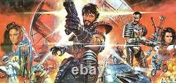The New Barbarians (1983) Affiche Originale Du Cinéma Britannique Quad Film Post Apocalypse