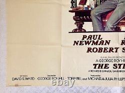 The Sting Original Film Quad Poster 1973 Redford Newman Richard Amsel Art