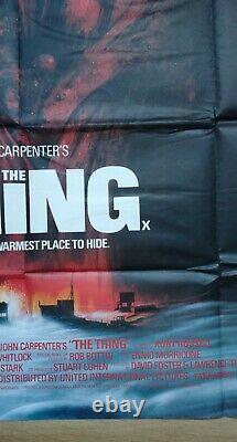 The Thing (1982) Original Uk Quad Movie Poster John Carpenter Sci-fi Horror
