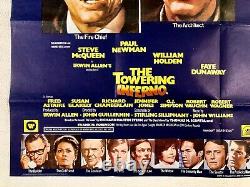 The Towering Inferno Original Film Quad Poster 1974 Steve Mcqueen Paul Newman