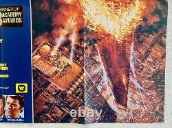 The Towering Inferno Original Film Quad Poster 1974 Steve Mcqueen Paul Newman
