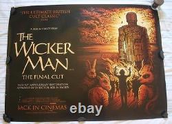 The Wicker Man, Orig Rr2013 Affiche De Cinéma British Quad Film, Bfi 40e