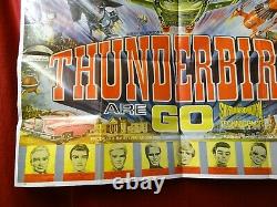 Thunderbirds Are Go 1966 Original British Quad Affiche De Film Vintage £ Incl Post