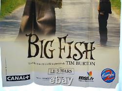 Tim Burton Big Fish Original Affiche De Film Français 2003 Plus Rare Grande Version