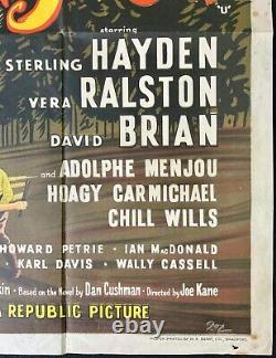 Timberjack Original Quad Affiche De Cinéma Sterling Hayden 1955