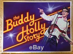 Tom Original Chantrell Uk Film Quad Poster Artwork Le Buddy Holly Histoire 1978