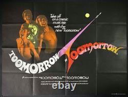 Toomorrow Affiche originale de film cinéma Quad Olivia Newton-John Val Guest 70